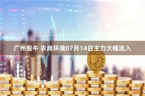 广州股牛 农尚环境07月14日主力大幅流入